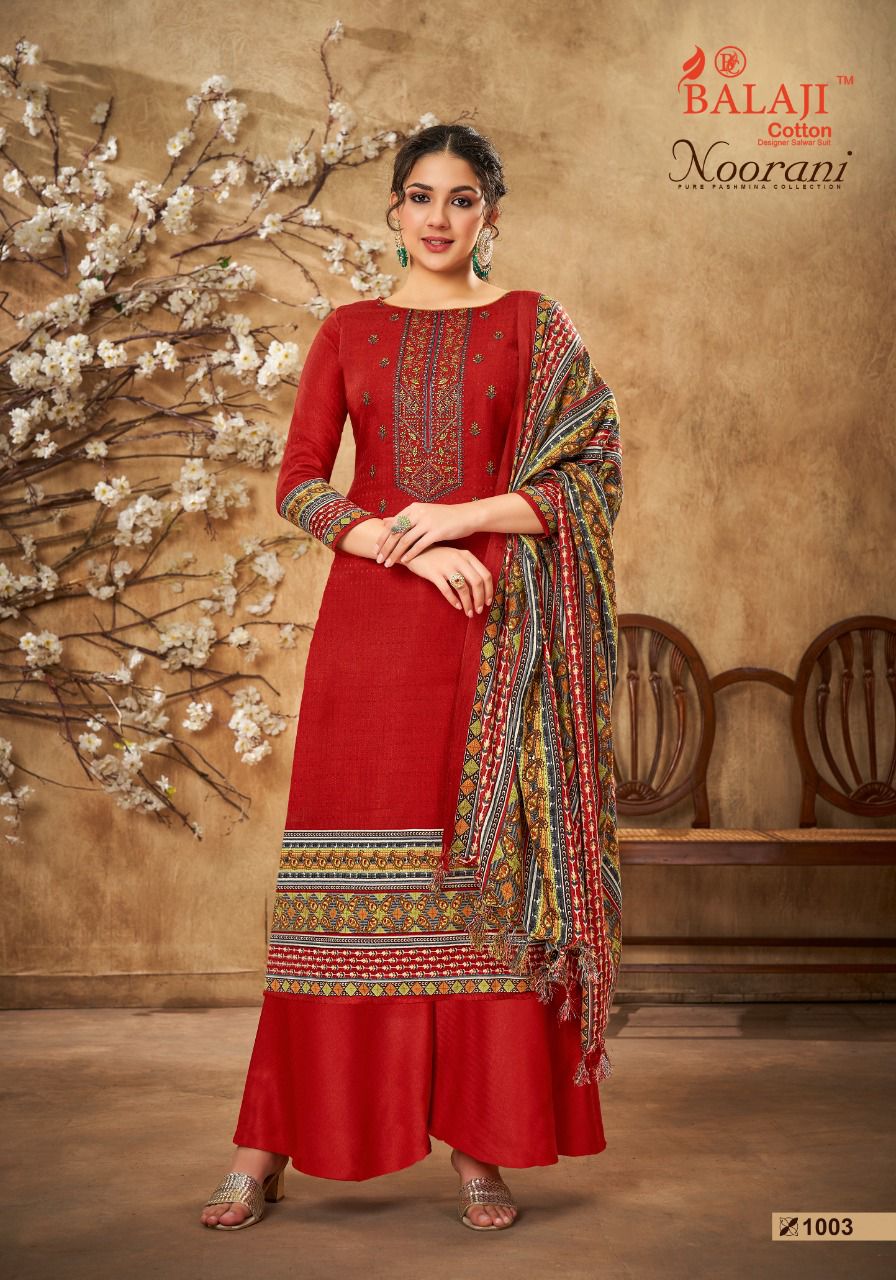 Balaji Noorani Winter Wear Pashmina Wholesale Dress Collection